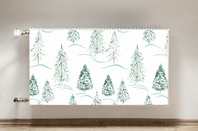 Heizkörperverkleidung magnetisch Winter weihnachtsbaum