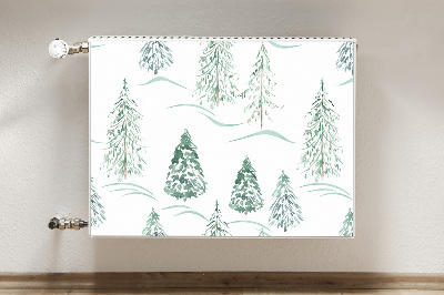 Heizkörperverkleidung magnetisch Winter weihnachtsbaum