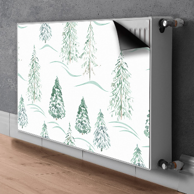 Heizkörperverkleidung magnetisch Winter weihnachtsbaum