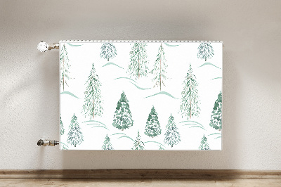 Heizkörperverkleidung magnetisch Winter weihnachtsbaum