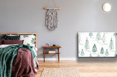Heizkörperverkleidung magnetisch Winter weihnachtsbaum