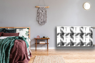 Heizkörperverkleidung magnetisch Plaidmuster