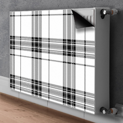 Heizkörperverkleidung magnetisch Plaidmuster
