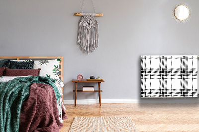 Heizkörperverkleidung magnetisch Plaidmuster