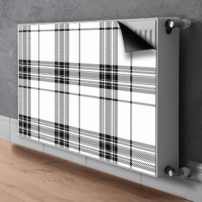 Heizkörperverkleidung magnetisch Plaidmuster