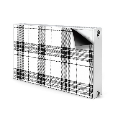 Heizkörperverkleidung magnetisch Plaidmuster