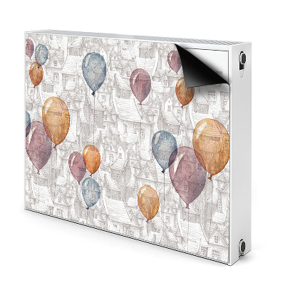 Magnet Heizkörperverkleidung Luftballons und häuser