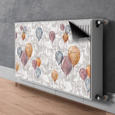 Magnet Heizkörperverkleidung Luftballons und häuser