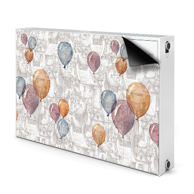 Magnet Heizkörperverkleidung Luftballons und häuser