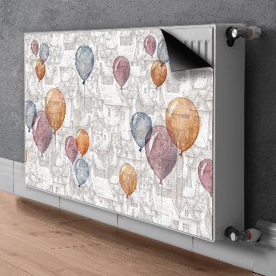 Magnet Heizkörperverkleidung Luftballons und häuser