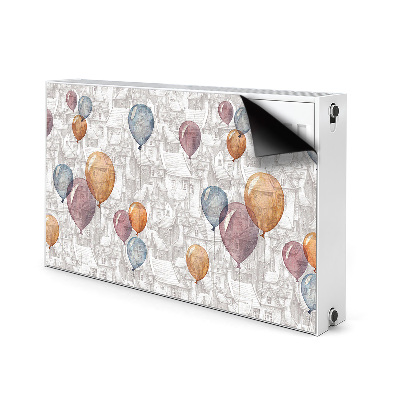 Magnet Heizkörperverkleidung Luftballons und häuser