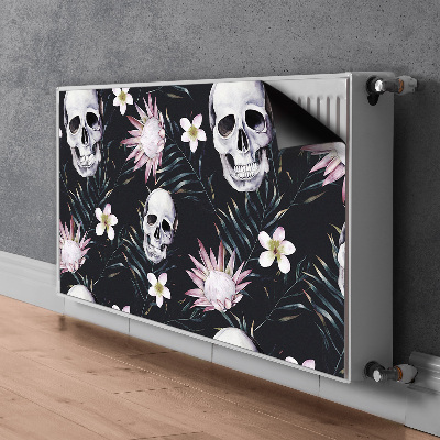 Magnet Heizkörperverkleidung Schädel und blätter