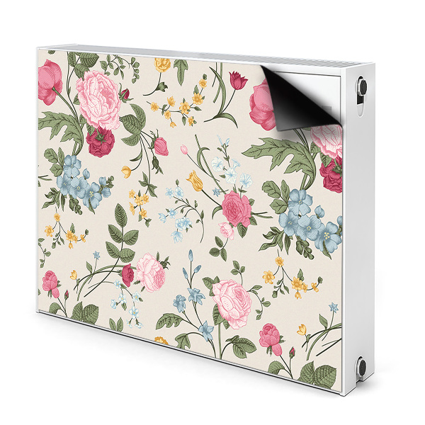 Heizkörperverkleidung magnet Farbenfrohe blumen