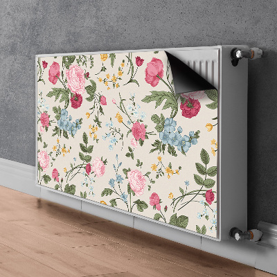 Heizkörperverkleidung magnet Farbenfrohe blumen