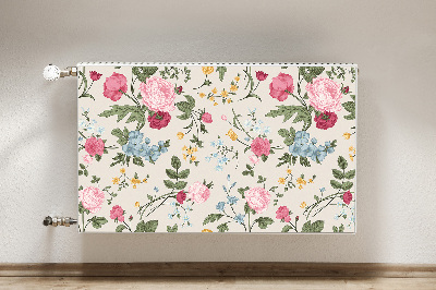 Heizkörperverkleidung magnet Farbenfrohe blumen