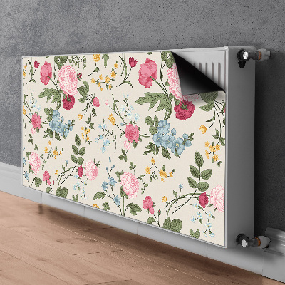 Heizkörperverkleidung magnet Farbenfrohe blumen
