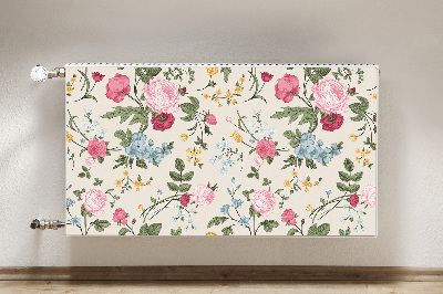 Heizkörperverkleidung magnet Farbenfrohe blumen