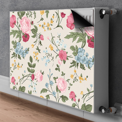 Heizkörperverkleidung magnet Farbenfrohe blumen