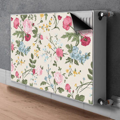 Heizkörperverkleidung magnet Farbenfrohe blumen