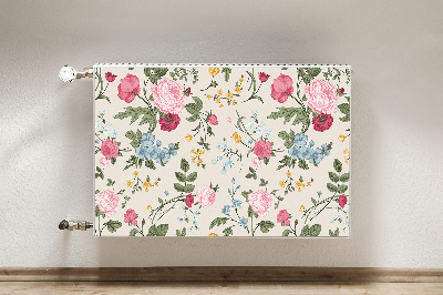 Heizkörperverkleidung magnet Farbenfrohe blumen