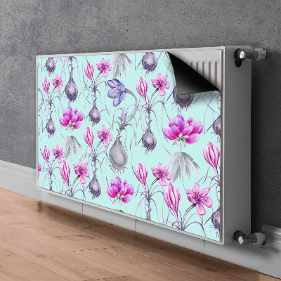 Heizkörperverkleidung magnet Krokus mit zwiebeln