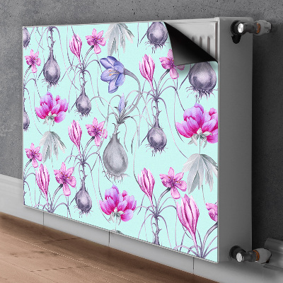 Heizkörperverkleidung magnet Krokus mit zwiebeln