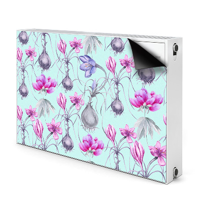 Heizkörperverkleidung magnet Krokus mit zwiebeln