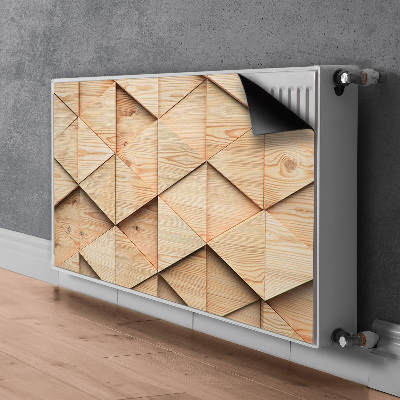 Heizkörperverkleidung magnetisch 3d-muster aus holz