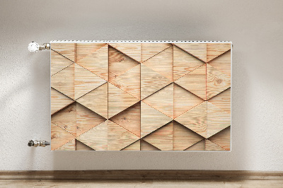 Heizkörperverkleidung magnetisch 3d-muster aus holz