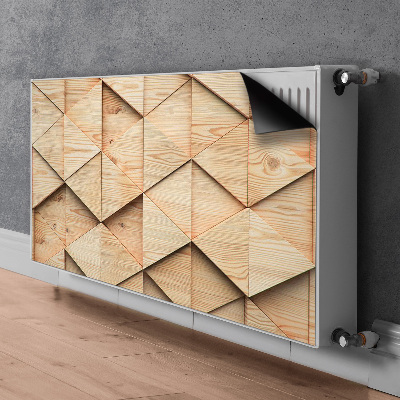 Heizkörperverkleidung magnetisch 3d-muster aus holz