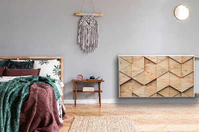 Heizkörperverkleidung magnetisch 3d-muster aus holz