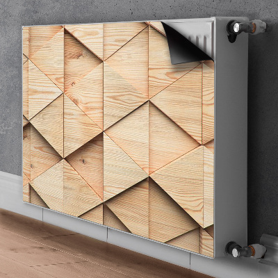 Heizkörperverkleidung magnetisch 3d-muster aus holz