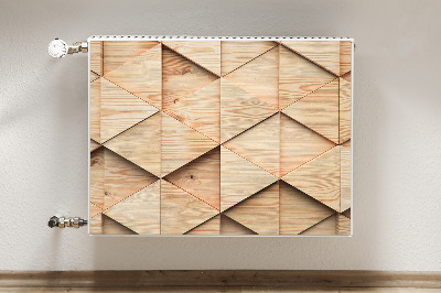 Heizkörperverkleidung magnetisch 3d-muster aus holz