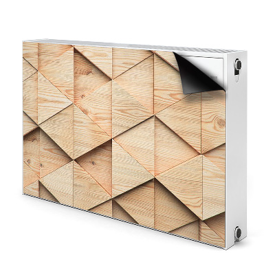 Heizkörperverkleidung magnetisch 3d-muster aus holz