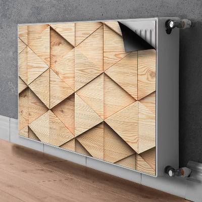 Heizkörperverkleidung magnetisch 3d-muster aus holz