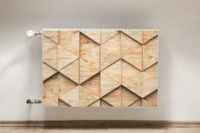 Heizkörperverkleidung magnetisch 3d-muster aus holz
