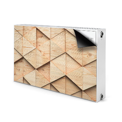 Heizkörperverkleidung magnetisch 3d-muster aus holz