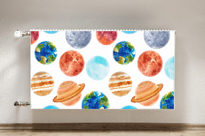 Heizkörperverkleidung magnet Farbenfrohe planeten