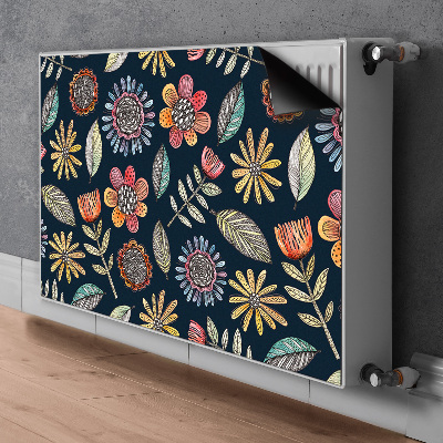Heizkörperverkleidung magnet Farbenfrohe blumen