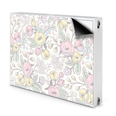Heizkörperverkleidung magnet Farbenfrohe blumen