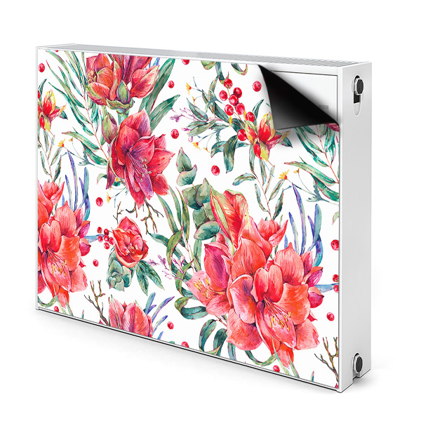 Magnet Heizkörperverkleidung Rote blumen