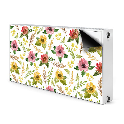 Magnet Heizkörperverkleidung Aquarellblüten