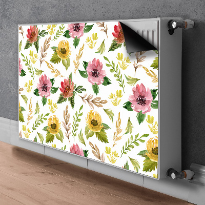Magnet Heizkörperverkleidung Aquarellblüten