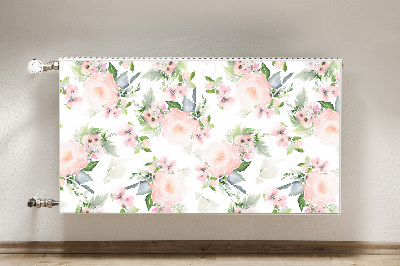 Heizkörperverkleidung magnet Pastellblumen