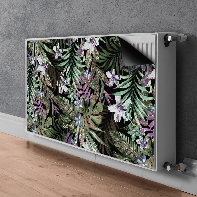 Dekorative Heizkörperabdeckung Palmenblumen