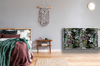 Dekorative Heizkörperabdeckung Palmenblumen