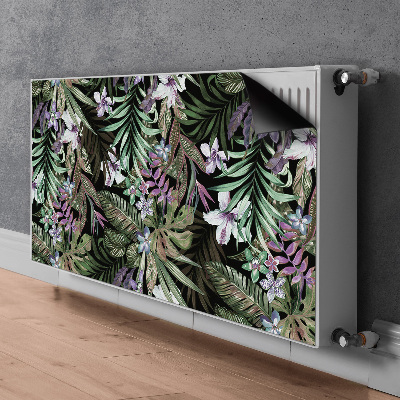 Dekorative Heizkörperabdeckung Palmenblumen