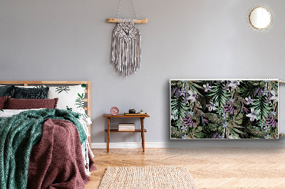 Dekorative Heizkörperabdeckung Palmenblumen