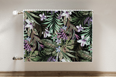 Dekorative Heizkörperabdeckung Palmenblumen
