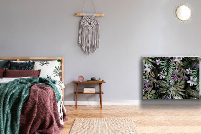 Dekorative Heizkörperabdeckung Palmenblumen